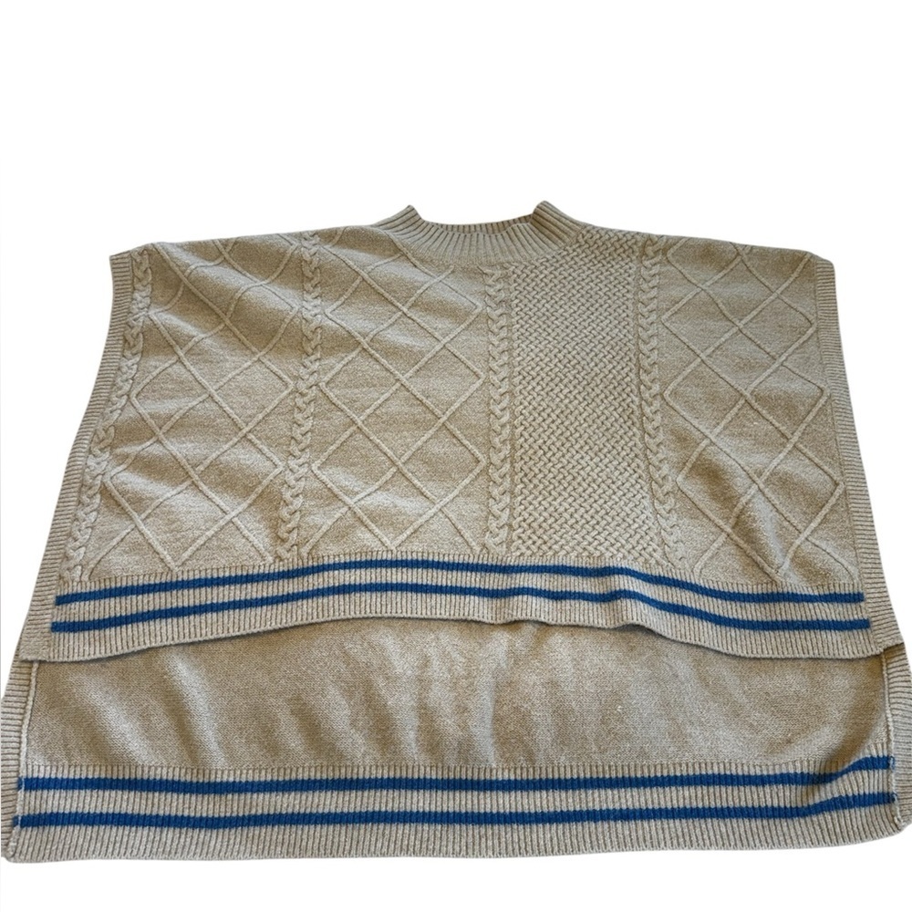 Free People Cream Knit Poncho - Picture 2 of 4